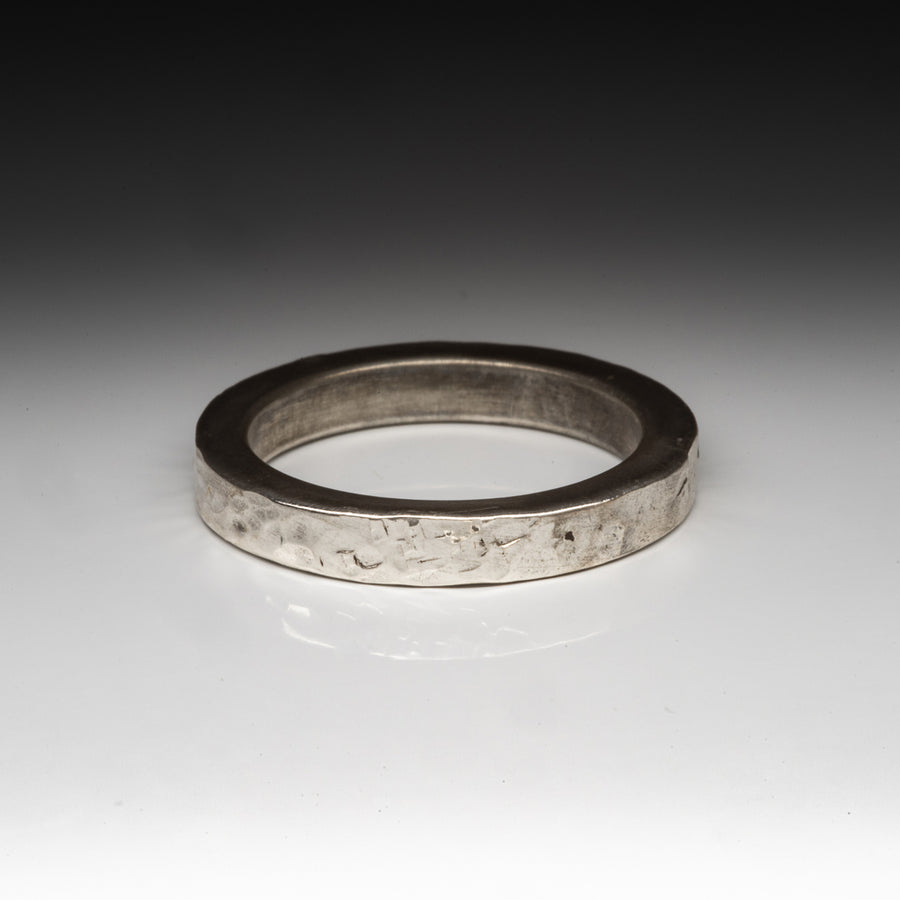 Hammered Band - Sterling Silver