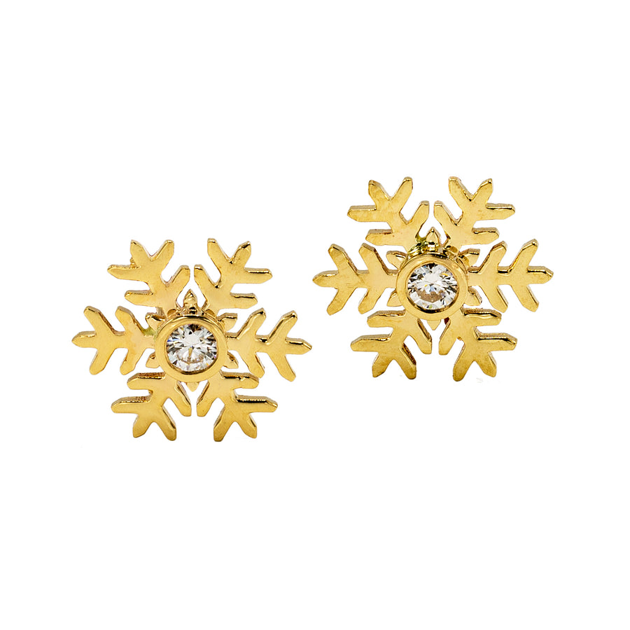 Diamond Snowflake Studs
