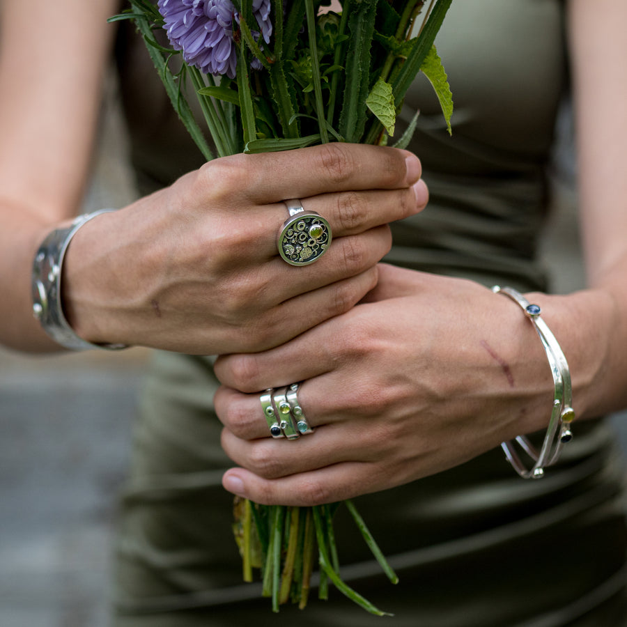 Stacking Slender Square Bangles