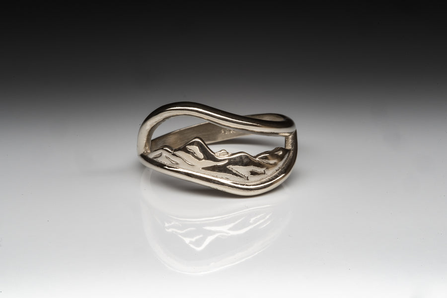 Misty Mountain Ring - 14K White Gold